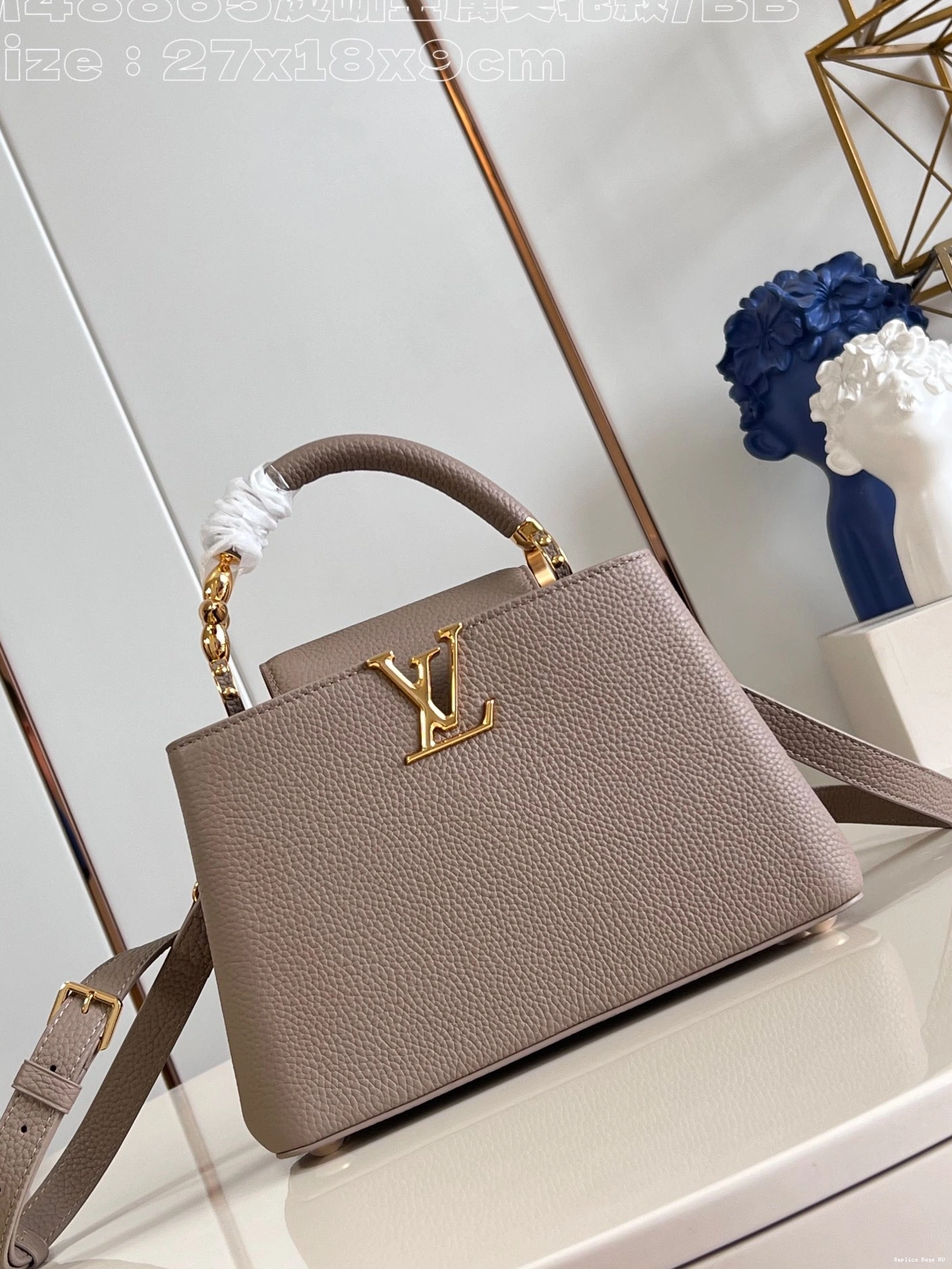 Affordable CAPUCINES VUITTON BB-27*18*9CM LOUIS 0718